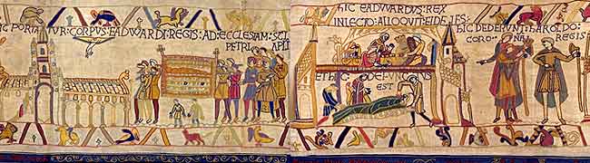 The King Is Dead... scene 1 - Bayeux Tapestry